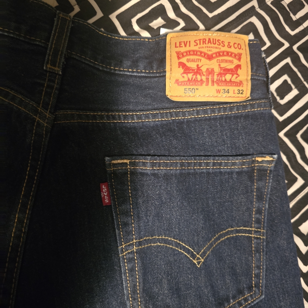 Levi's Men's Dark Blue Straight Jeans - Picture 4 of 7